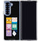 Adult Swim Adventure Time Character Tiles Galaxy Z Fold6 Clear Case